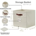 thumbnail image 3 of Storage Basket xx Baskets Storage Organization Bins with Labels (Kallax/ ), 3 of 9