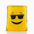 thumbnail image 4 of Emojis by Big Buy Unisex Drawstring Backpack, Yellow, 4 of 8