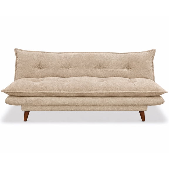 Sofa Cama Sin Brazos Matrimonial Beige