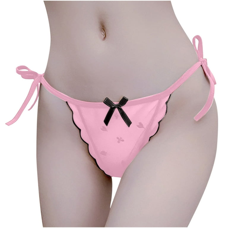 AnuirheiH Women Sexy Solid Underwear Lingerie Thongs Panties Ladies  Underwear Sale Clearance