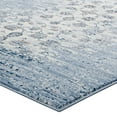 thumbnail image 5 of Modway Chiara Distressed Floral Lattice Contemporary 5x8 Area Rug in Moroccan Blue and Ivory, 5 of 8