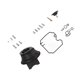 thumbnail image 4 of Plunger Valve Carburetor Repair Kit, Leakproof Aluminum Alloy Carb Overhaul 21PCS Complete Heavy Duty For ATV ANGGREK HD1618, 4 of 8