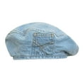 thumbnail image 4 of Denim Hat casco Mujeres para francés Capítulo Causer Pintor para vacaciones de viaje Azul claro, 4 of 8