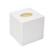 thumbnail image 1 of Bewildely Contenedor de servilletas de plástico, práctico y fácil de limpiar, para diario, caja de pañuelos Almacenamiento y organización del hogar blanco 3, 1 of 6