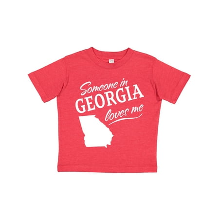 

Inktastic Someone in Georgia Loves Me Gift Toddler Boy or Toddler Girl T-Shirt