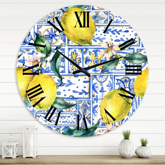 Designart 1 in Quartz Tropical Wall Clock