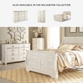 thumbnail image 4 of Ashley Furniture Willowton 6 Drawer Double Dresser in Whitewash, 4 of 11
