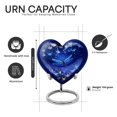thumbnail image 3 of Yatskia Blue Dragonfly Urn for Ashes for Women, Large Burial Urns for Human Ashes Adult Man, Small Decorative Urns for Adult Ash , (Heart 8 Inch and 3 Inch), 3 of 8