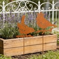 thumbnail image 4 of Outdoor Wrought Iron Flower Pot Decor – Garden Yard Courtyard Insert Silhouette for Natural, Elegant, Low-Maintenance Outdoor Space Enhancement brown, 4 of 6