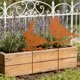 thumbnail image 4 of Decoraciones para macetas de jardín Estacas metálicas exteriores • Silueta de hierro forjado Arte de jardín • Insertos de decoración marrón para jardín • Juego de 2 adornos resistentes a la intemperie, 4 of 6
