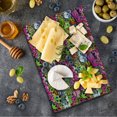 thumbnail image 5 of Urban Graffiti Cutting Board, Arrow Pierced Bubbly Hearts and Skull Detailed Sharp Edged Shapes Street Art, Decorative Tempered Glass Cutting and Serving Board, in 3 Sizes, by Ambesonne, 5 of 5