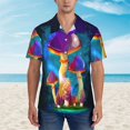 thumbnail image 5 of Camisa hawaiana nueva y divertida con estampado de hongos para hombre, camisas de manga corta, camisas casuales para vacaciones en la playa, camisas de calle con flores para mujer y niño, 5 of 5