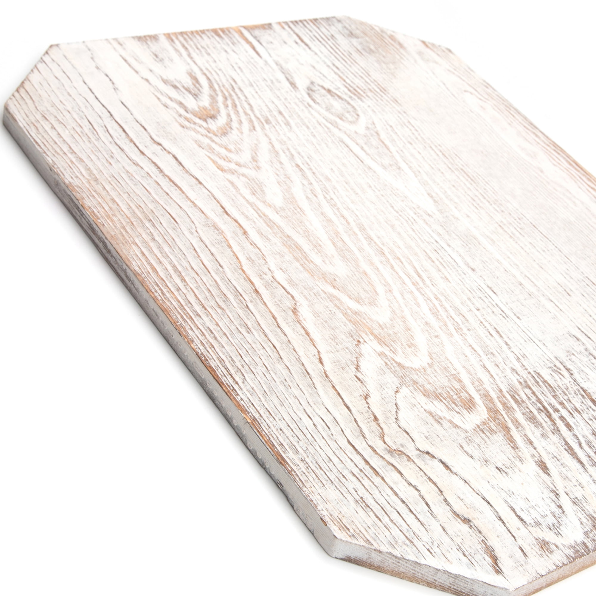 (3 pack) Cousin DIY Small Rectangular Whitewash Cutout Wood Plank for Rustic Craft Projects