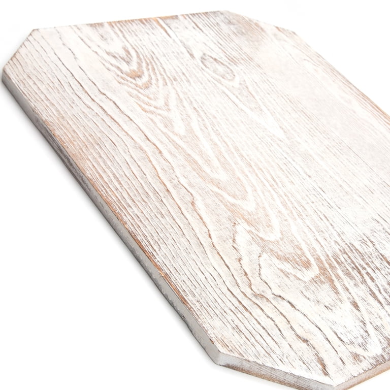 CousinDIY Small Whitewash Wood Plank 8 x 10 x 0.18 Inch Rustic