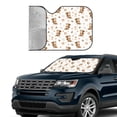 thumbnail image 3 of Kdxio Fall Squirrel Print Front Windshield Sun Shade,Folding Auto Sunshade for Car Truck SUV-Small, 3 of 7
