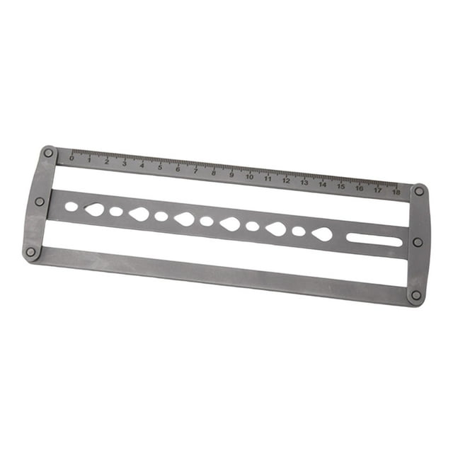 HILABEE Belt Positioning Auxiliary Ruler Cutting Punch Hole Tool Lightweight Punch Hole Spacing Tool Point End Holes Position Stencil Water Droplets