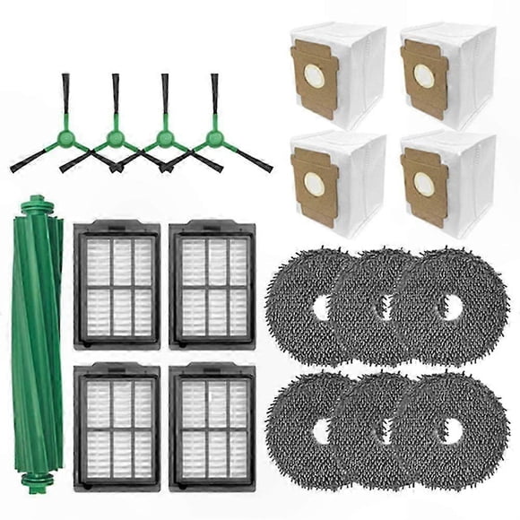 Replacement Parts for Robotic Vacuum Cleaner: Hepa Filter, Mop Cloth, Dust Bag, Main and Side Brush Accessories