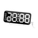 thumbnail image 2 of Reloj despertador digital de noche con 3 niveles de brillo y decoración multifuncional. Marco blanco, 2 of 9