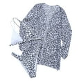 thumbnail image 1 of Conjunto de 3 piezas Halter Bikini Pareos Cubrir Traje de baño Playa Traje de baño con estampado de leopardo Fridja  nalpqowj19667, 1 of 5