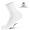 thumbnail image 3 of Compression Running Ankle Socks for Men and Women (6 Pairs), Quarter Athletic Socks for Running, Cycling, Golf, Work, 3 of 5