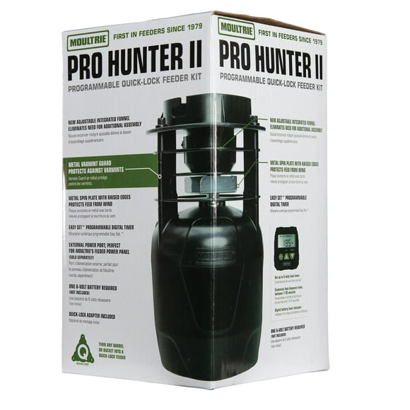 Moultrie Pro Hunter II Battery Powered Feeder Kit