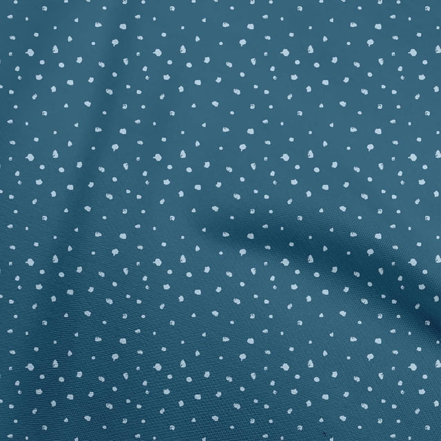 oneOone Rayon Teal Blue Fabric Abstract Craft Projects Decor Fabric Printed By The Yard 56 Inch Wide