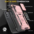 thumbnail image 2 of Allytech for Samsung Galaxy S23 5G Case with Ring Holder & Slide Camera Cover, Ring Kickstand Drop Proof Magnetic Heavy Duty Rugged Hybrid Phone Case Cover for Samsung S23 5G 6.1" 2023, Rosegold, 2 of 7