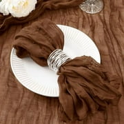 50 Pack Ivory White Cheesecloth Napkins Fall Thanksgiving Cloth Napkins Set of 50 White Dinner Table Napkins Bulk 21x21 Inches for Thanksgiving Wedding Bridal Shower Baby Shower Xmas Party