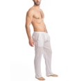 thumbnail image 6 of INCERUN Men's Fancy Pajamas Night Bottoms Sexy Loungewear White Pants, 6 of 7