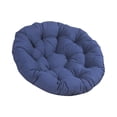 thumbnail image 1 of Cojín para silla Papasan de 20 pulgadas, cojín para silla con forma de huevo (solo cojín), alfombrilla multifuncional para silla de jardín para asient Azul oscuro, 1 of 8