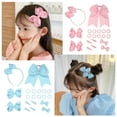 thumbnail image 3 of School Hair Accessories Set for Little Teen Girls Uniform Hair Bows Set with Hair Clips,Headbands and Ponytail Holders, 3 of 20