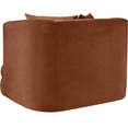 thumbnail image 6 of Meridian Furniture Alder Cognac Velvet Accent Chair, 6 of 17