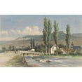 thumbnail image 2 of Piet Schipperus 18x13 Gold Ornate Wood Frame and Double Matted Museum Art Print Titled - Robyaurap Bij Wooderad, Luxembourg (1850 - 1929), 2 of 4