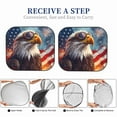 thumbnail image 6 of Gukieu Bald Eagle Pilot Print Car Windshield Sun Visor, Foldable Anti-UV Car Sun Visor Suitable for Vans, Trucks Car Accessories-Medium, 6 of 6
