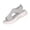 Gray, variant on Stretchy Knit Platform Sandals Women Rhinestone Accent Breathable Mesh Slingback Thick Sole Casual Summer Shoes