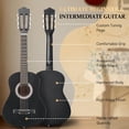 thumbnail image 2 of Guitarra Acústica Ktaxon 30" Kit de 6 Cuerdas en Basswood Negra, 2 of 7
