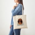 thumbnail image 5 of CafePress - Dachshund Red Longhair 1 Tote Bag - Unisex Canvas Tote Bag, Beige, 1-Piece, 5 of 8