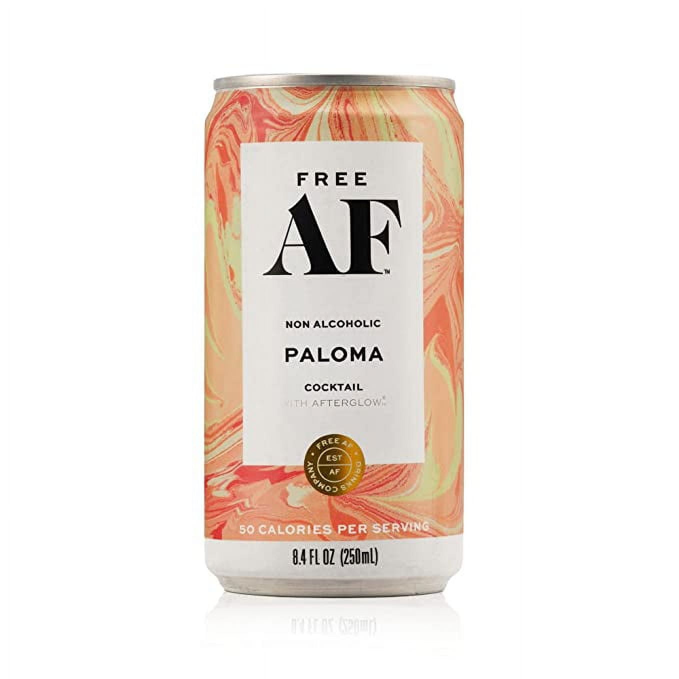 FREE AF Paloma Sparkling Cocktail, Grapefruit Lime Flavor, 12 Pack