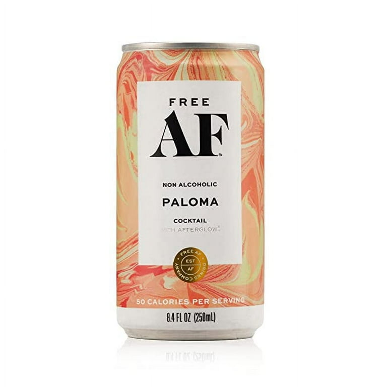 FREE AF PALOMA (12 PACK), Sparkling Non-Alcoholic Cocktail