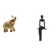 thumbnail image 1 of Figura de escritorio,Estante de estatua de elefante para escritorio,oficina,decoración del hogar,Figura decorativa de escritorio de resina para decoración del hogar,Figura de pensador, 1 of 8