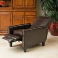 thumbnail image 3 of GDF Studio Leather Recliner, Brown, 3 of 9