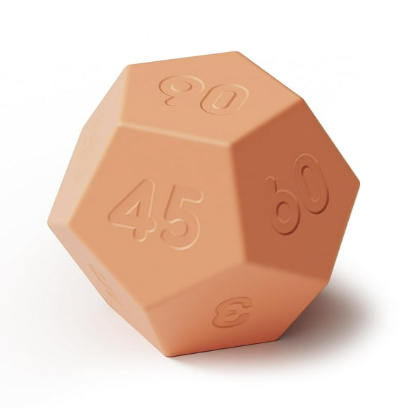 mooas Dodecagon Time Ball Rechargeable Mini Timer (Sand Peach), 11 preset time, Desk Productivity Timer, Pomodoro Timer, Sound/Vibrate/Mute, Easy to use, Timer for ADHD, Workout, Study, Cooking