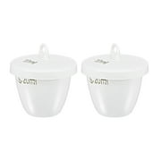 20ml Porcelain Crucible Cup with Lid for Foundry Melting Casting Refining 2 Pack