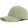 thumbnail image 1 of GFDYREE Men Quick Dry Baseball Cap Laser Cut Mesh Ball Cap Curved Brim Snapback Hat, 1 of 6
