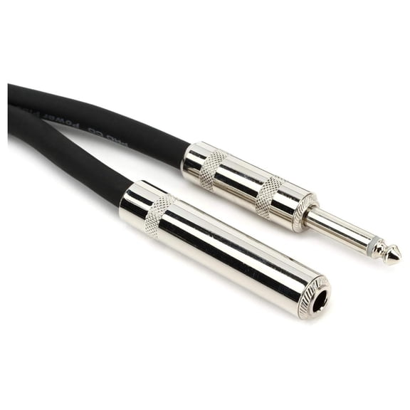Pro Co S14QQF Speaker Extension Cable - 1/4-inch TS Female to 1/4-inch TS Male - 3 foot