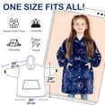 thumbnail image 5 of Catalonia Astrology Unicorn Wearable Blanket Hoodie for Kids, Fleece Snuggy Sweatshirt Pullover, 4-12 Years Boy Girl Gift, 28 × 24 inches, 5 of 6