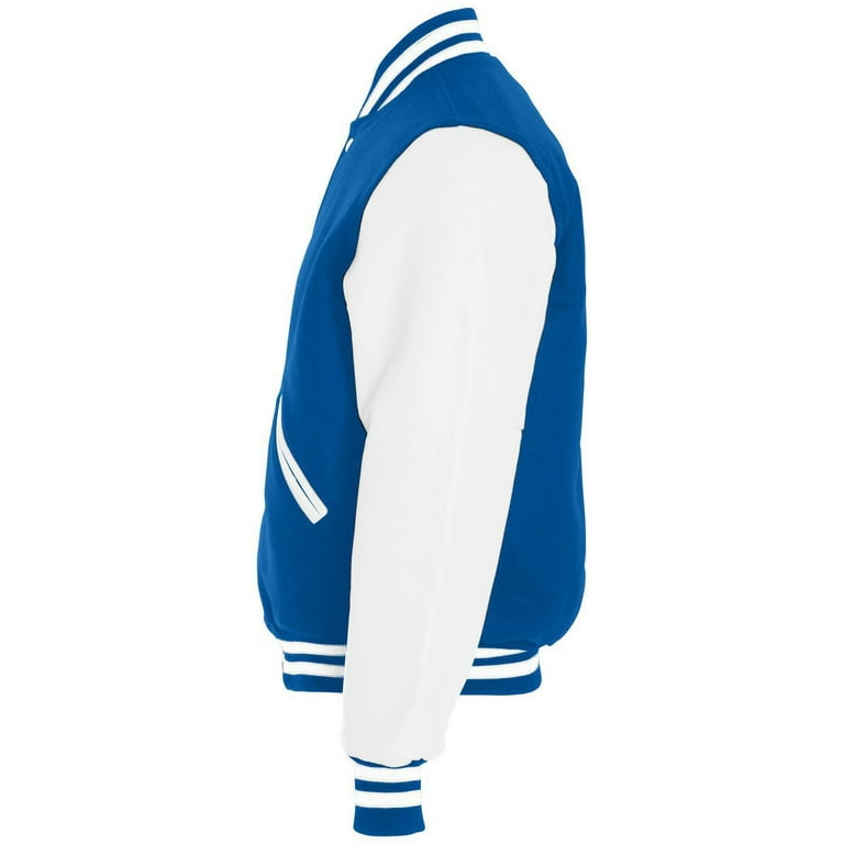 Holloway Varsity Jacket, Dark Royal & White - Medium - Walmart.com