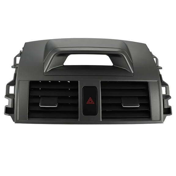 Car Air Vent Panel Assembly Center Dashboard A/C Outlet Vent Panel for Toyota Corolla 2009-2013 Gray