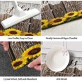 thumbnail image 6 of Sunflower Kitchen Rugs Mat Set of 2 Farmhouse Rustic Kitchen Rugs Kitchen Floor Mats Non Slip Washable Sunflower Kitchen Decor, 6 of 6