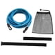 thumbnail image 3 of Juego de entrenamiento con banda de resistencia para natación con correa para la cintura y bolsa de almacenamiento para piscina en casa. Azul 4M, 3 of 8